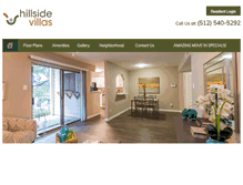 Tablet Screenshot of liveathillsidevillas.com